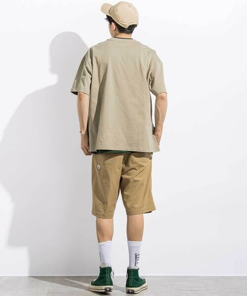 LIBERCORE par BEBE / リベルコア パル ベベ Tシャツ | 【トラベルポーチ付き】天竺スリット入りTシャツ2枚セット親子お揃い大人(140~175cm) | 詳細2