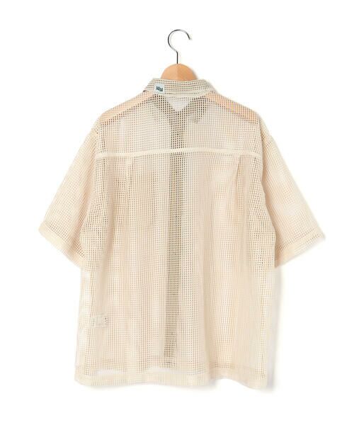 LIBERCORE par BEBE / リベルコア パル ベベ シャツ・ブラウス | ラッセルメッシュ半袖オーバーシャツ親子お揃い大人(140~175cm) | 詳細23