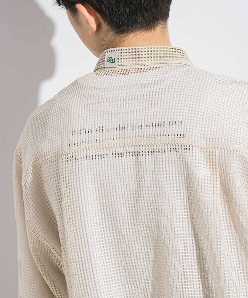 LIBERCORE par BEBE / リベルコア パル ベベ シャツ・ブラウス | ラッセルメッシュ半袖オーバーシャツ親子お揃い大人(140~175cm) | 詳細17