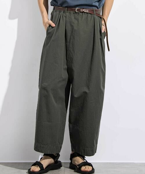 LIBERCORE par BEBE / リベルコア パル ベベ チノ・ワークパンツ | オックス9分丈バレルラップパンツ親子お揃い大人(140~175cm)（ブラック）