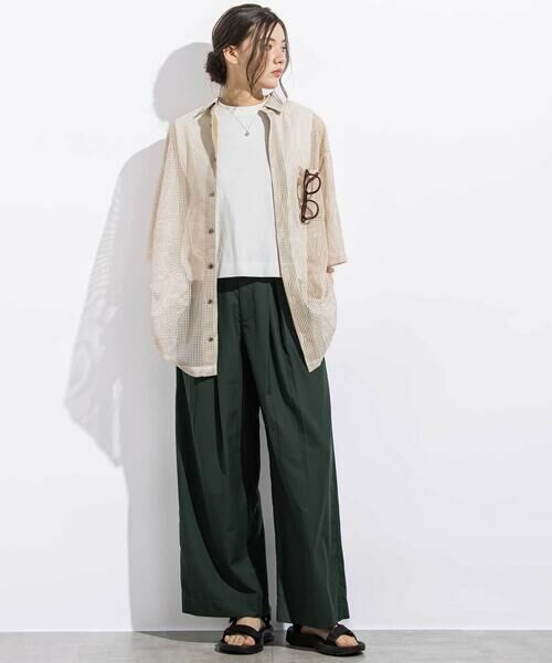 LIBERCORE par BEBE / リベルコア パル ベベ チノ・ワークパンツ | サージボックスタックロングパンツ親子お揃い大人(140~160cm) | 詳細1