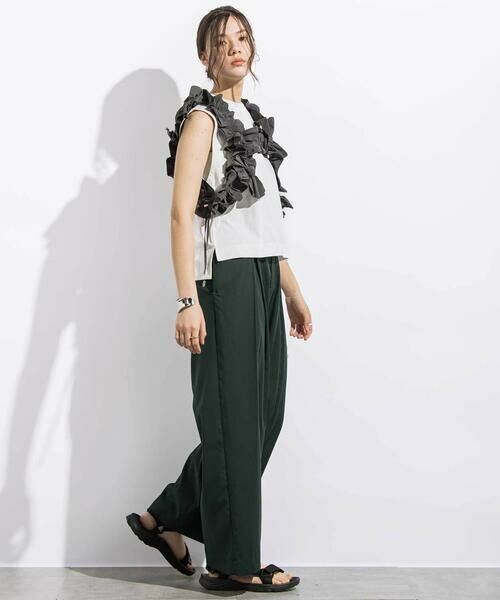 LIBERCORE par BEBE / リベルコア パル ベベ チノ・ワークパンツ | サージボックスタックロングパンツ親子お揃い大人(140~160cm) | 詳細3