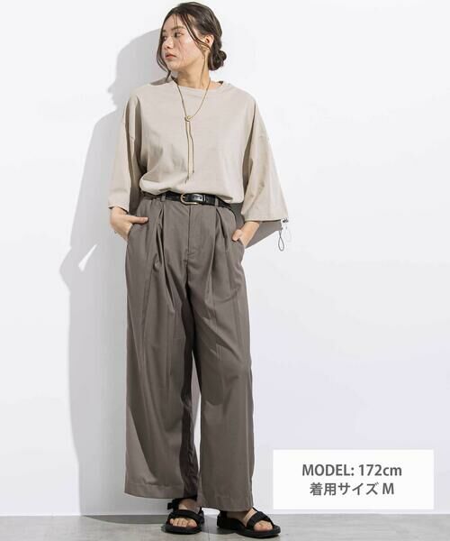 LIBERCORE par BEBE / リベルコア パル ベベ チノ・ワークパンツ | サージボックスタックロングパンツ親子お揃い大人(140~160cm) | 詳細14