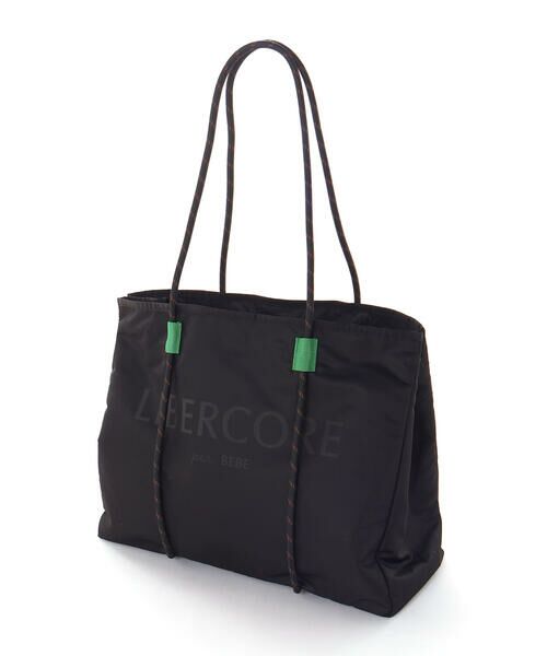 LIBERCORE par BEBE / リベルコア パル ベベ トートバッグ | パラコードロゴトートバッグ（ブラック）
