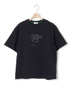 LIBERCORE par BEBE / リベルコア パル ベベ Tシャツ | ヘビーオンス天竺ラバープリント半袖Tシャツ親子お揃い大人(140~175cm)