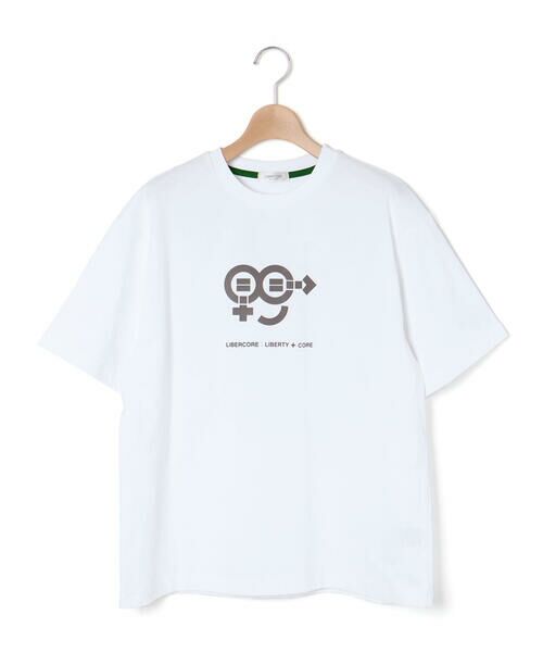 LIBERCORE par BEBE / リベルコア パル ベベ Tシャツ | ヘビーオンス天竺ラバープリント半袖Tシャツ親子お揃い大人(140~175cm) | 詳細6