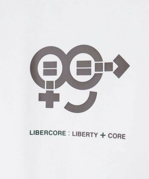 LIBERCORE par BEBE / リベルコア パル ベベ Tシャツ | ヘビーオンス天竺ラバープリント半袖Tシャツ親子お揃い大人(140~175cm) | 詳細8