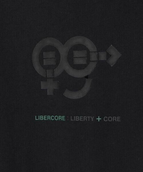 LIBERCORE par BEBE / リベルコア パル ベベ Tシャツ | ヘビーオンス天竺ラバープリント半袖Tシャツ親子お揃い大人(140~175cm) | 詳細12
