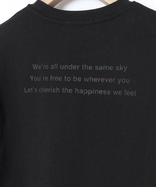 LIBERCORE par BEBE / リベルコア パル ベベ Tシャツ | ヘビーオンス天竺ラバープリント半袖Tシャツ親子お揃い大人(140~175cm) | 詳細13