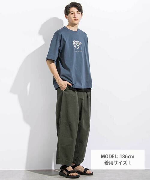 LIBERCORE par BEBE / リベルコア パル ベベ Tシャツ | ヘビーオンス天竺ラバープリント半袖Tシャツ親子お揃い大人(140~175cm) | 詳細17