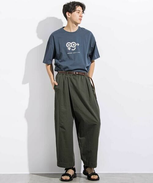 LIBERCORE par BEBE / リベルコア パル ベベ Tシャツ | ヘビーオンス天竺ラバープリント半袖Tシャツ親子お揃い大人(140~175cm) | 詳細19