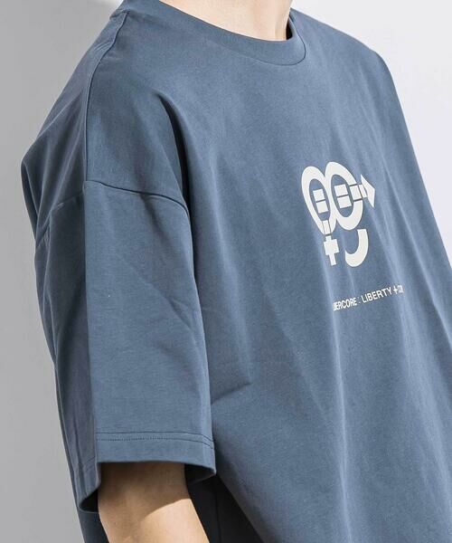 LIBERCORE par BEBE / リベルコア パル ベベ Tシャツ | ヘビーオンス天竺ラバープリント半袖Tシャツ親子お揃い大人(140~175cm) | 詳細20