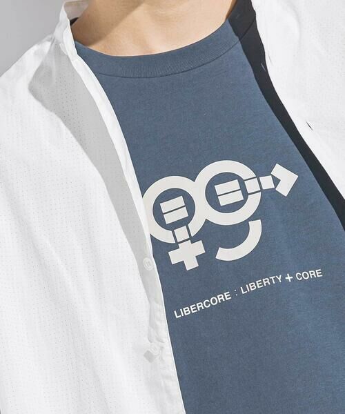 LIBERCORE par BEBE / リベルコア パル ベベ Tシャツ | ヘビーオンス天竺ラバープリント半袖Tシャツ親子お揃い大人(140~175cm) | 詳細21