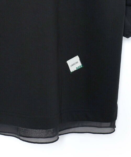 LIBERCORE par BEBE / リベルコア パル ベベ Tシャツ | ポンチシアー切り替えポワン袖Tシャツ親子お揃い大人(140~160cm) | 詳細12