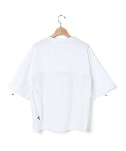 LIBERCORE par BEBE / リベルコア パル ベベ Tシャツ | 天竺リップストップ切り替えドロスト半袖Tシャツ親子お揃い大人(140~175cm) | 詳細5