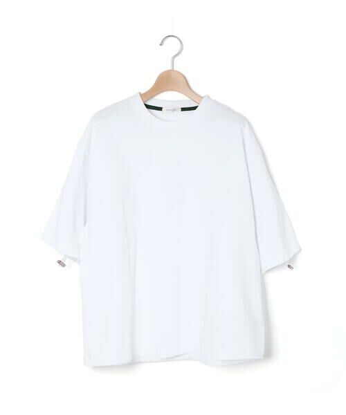 LIBERCORE par BEBE / リベルコア パル ベベ Tシャツ | 天竺リップストップ切り替えドロスト半袖Tシャツ親子お揃い大人(140~175cm) | 詳細4