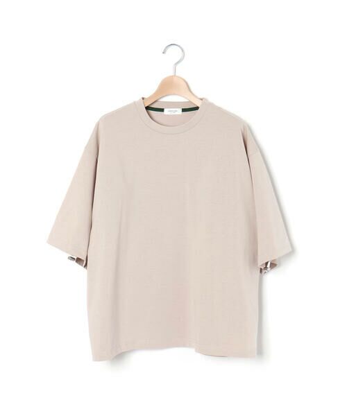 LIBERCORE par BEBE / リベルコア パル ベベ Tシャツ | 天竺リップストップ切り替えドロスト半袖Tシャツ親子お揃い大人(140~175cm) | 詳細11