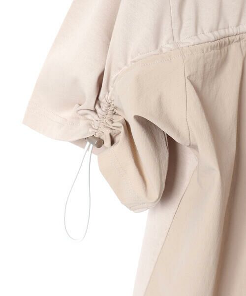 LIBERCORE par BEBE / リベルコア パル ベベ Tシャツ | 天竺リップストップ切り替えドロスト半袖Tシャツ親子お揃い大人(140~175cm) | 詳細14