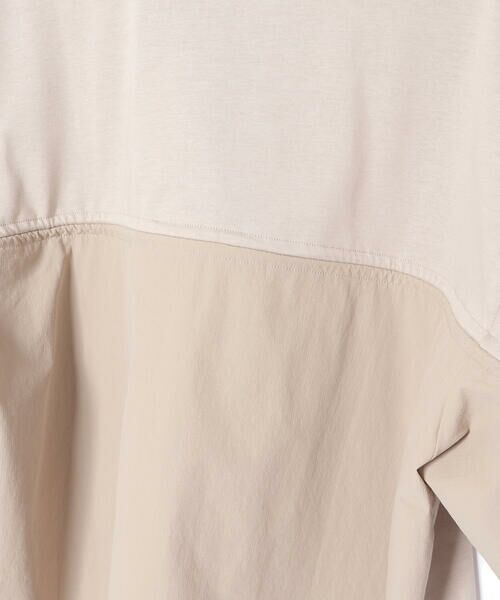 LIBERCORE par BEBE / リベルコア パル ベベ Tシャツ | 天竺リップストップ切り替えドロスト半袖Tシャツ親子お揃い大人(140~175cm) | 詳細15
