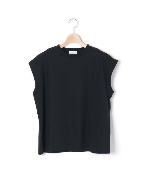 LIBERCORE par BEBE / リベルコア パル ベベ Tシャツ | リムーバブルリボンフレア袖スムース半袖Tシャツ親子お揃い大人(140~160cm) | 詳細14