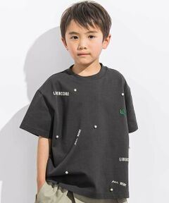 LIBERCORE par BEBE / リベルコア パル ベベ Tシャツ | ヘビーオンスパールモチーフ天竺半袖Tシャツ親子お揃い(110~140cm)