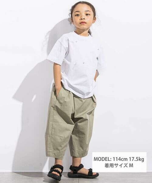 LIBERCORE par BEBE / リベルコア パル ベベ Tシャツ | ヘビーオンスパールモチーフ天竺半袖Tシャツ親子お揃い(110~140cm) | 詳細1