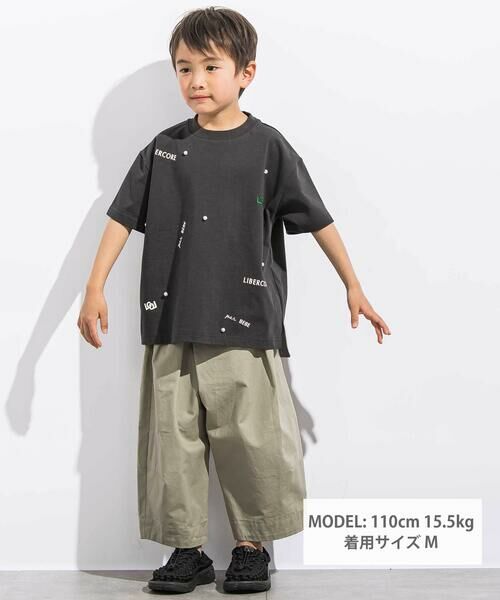 LIBERCORE par BEBE / リベルコア パル ベベ Tシャツ | ヘビーオンスパールモチーフ天竺半袖Tシャツ親子お揃い(110~140cm) | 詳細8