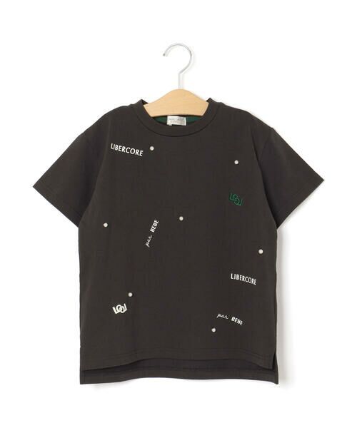 LIBERCORE par BEBE / リベルコア パル ベベ Tシャツ | ヘビーオンスパールモチーフ天竺半袖Tシャツ親子お揃い(110~140cm) | 詳細10