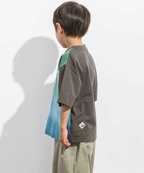 LIBERCORE par BEBE / リベルコア パル ベベ Tシャツ | ヘビーオンスグラデーショングラフィックロゴ天竺半袖Tシャツ親子お揃い(110~140cm) | 詳細3