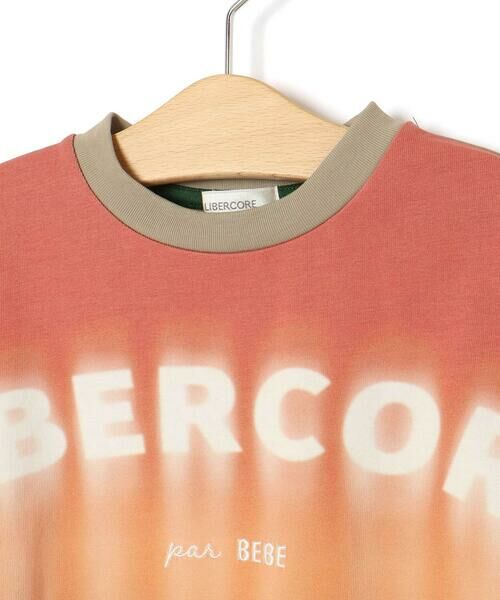 LIBERCORE par BEBE / リベルコア パル ベベ Tシャツ | ヘビーオンスグラデーショングラフィックロゴ天竺半袖Tシャツ親子お揃い(110~140cm) | 詳細12