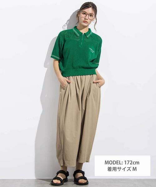 LIBERCORE par BEBE / リベルコア パル ベベ ポロシャツ | メッシュサマーコットンニットZIPポロシャツ親子お揃い大人(140~160cm) | 詳細1