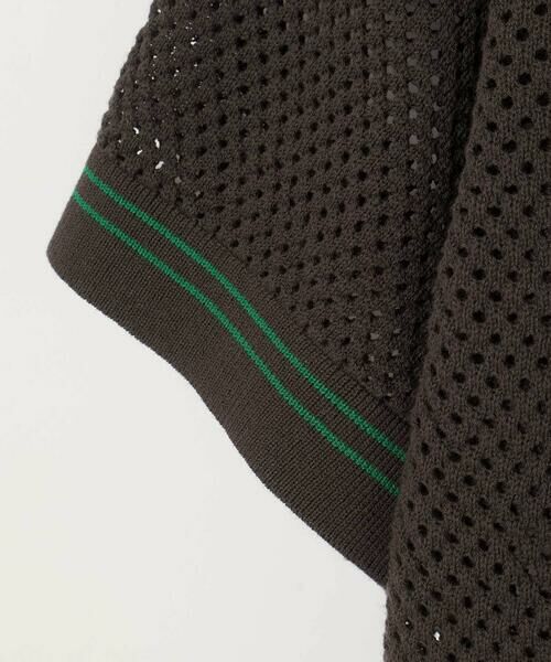 LIBERCORE par BEBE / リベルコア パル ベベ ポロシャツ | メッシュサマーコットンニットZIPポロシャツ親子お揃い大人(140~160cm) | 詳細12