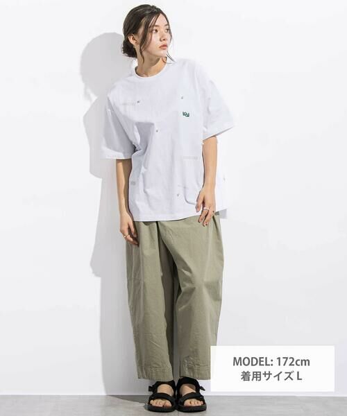 LIBERCORE par BEBE / リベルコア パル ベベ Tシャツ | ヘビーオンスパールモチーフ天竺半袖Tシャツ親子お揃い大人(140~175cm) | 詳細1