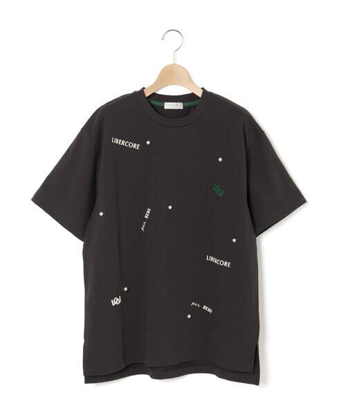 LIBERCORE par BEBE / リベルコア パル ベベ Tシャツ | ヘビーオンスパールモチーフ天竺半袖Tシャツ親子お揃い大人(140~175cm) | 詳細17