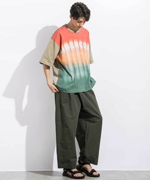 LIBERCORE par BEBE / リベルコア パル ベベ Tシャツ | ヘビーオンスグラデーショングラフィックロゴ天竺半袖Tシャツ親子お揃い大人(140~175cm) | 詳細13
