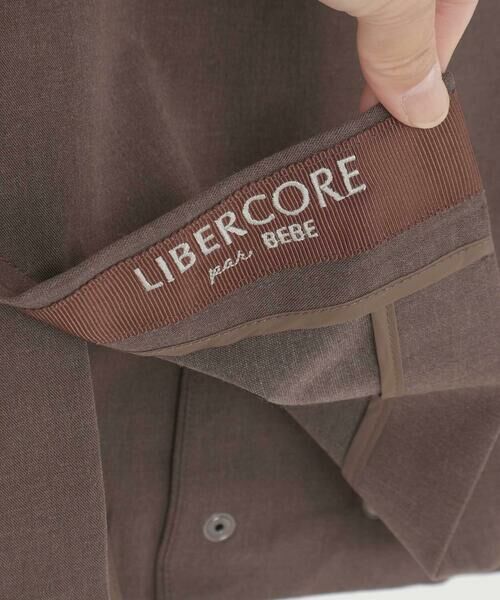 LIBERCORE par BEBE / リベルコア パル ベベ ノーカラージャケット | サージノーカラーリラックスダブルジャケット 親子お揃い(110~140cm) | 詳細21