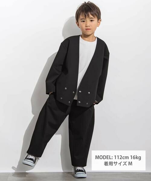 LIBERCORE par BEBE / リベルコア パル ベベ スラックス・ドレスパンツ | サージリラックスバレルロングパンツ 親子お揃い(110~140cm) | 詳細1