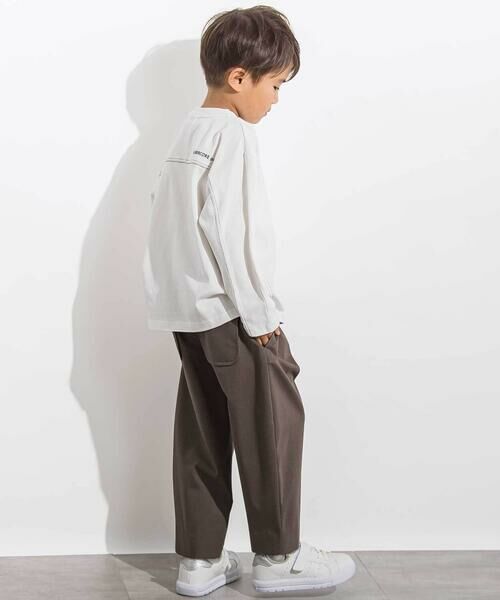 LIBERCORE par BEBE / リベルコア パル ベベ スラックス・ドレスパンツ | サージリラックスバレルロングパンツ 親子お揃い(110~140cm) | 詳細8