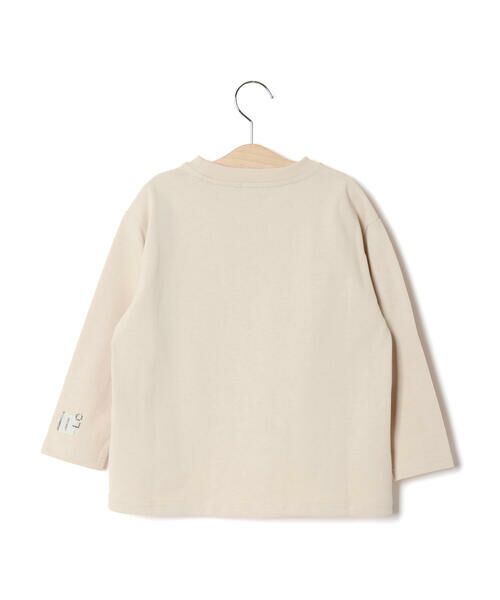 LIBERCORE par BEBE / リベルコア パル ベベ Tシャツ | ジグザグステッチレタリングロゴ天竺長袖Tシャツ 親子お揃い(110~140cm) | 詳細3