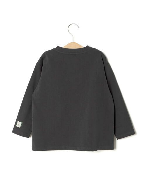 LIBERCORE par BEBE / リベルコア パル ベベ Tシャツ | ジグザグステッチレタリングロゴ天竺長袖Tシャツ 親子お揃い(110~140cm) | 詳細8