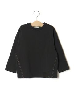 LIBERCORE par BEBE / リベルコア パル ベベ Tシャツ | ヘビーオンスカラーステッチ切り替え天竺長袖Tシャツ 親子お揃い(110~140cm)