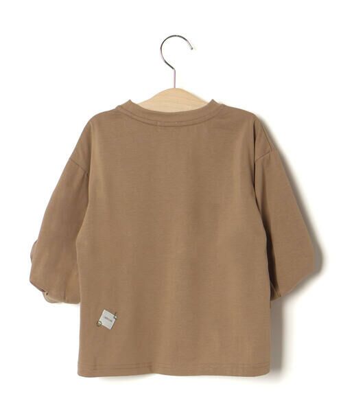 LIBERCORE par BEBE / リベルコア パル ベベ Tシャツ | BIGリボンモチーフバルーンスリーブ天竺6分袖Tシャツ 親子お揃い(110~140cm) | 詳細5