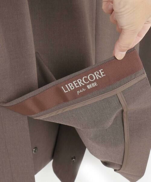 LIBERCORE par BEBE / リベルコア パル ベベ ノーカラージャケット | サージノーカラーリラックスダブルジャケット 親子お揃い 大人(140~175cm) | 詳細14