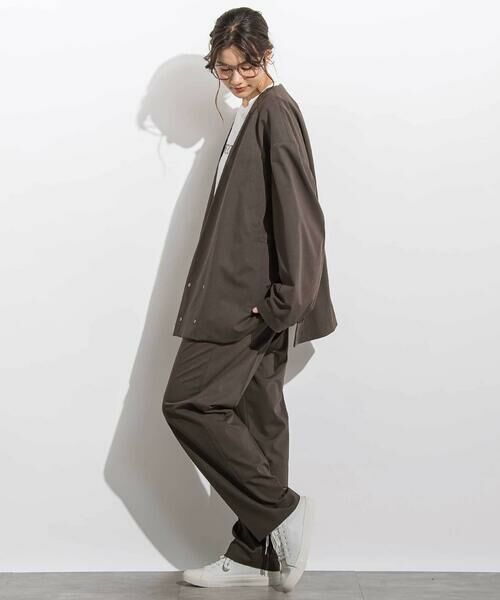 LIBERCORE par BEBE / リベルコア パル ベベ スラックス・ドレスパンツ | サージセンタープレスストレートロングパンツ 親子お揃い 大人(140~175cm) | 詳細7