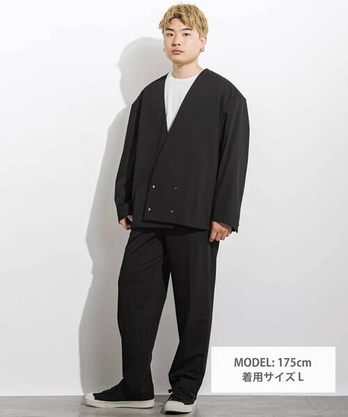 LIBERCORE par BEBE / リベルコア パル ベベ スラックス・ドレスパンツ | サージリラックスバレルロングパンツ 親子お揃い 大人(140~175cm) | 詳細1