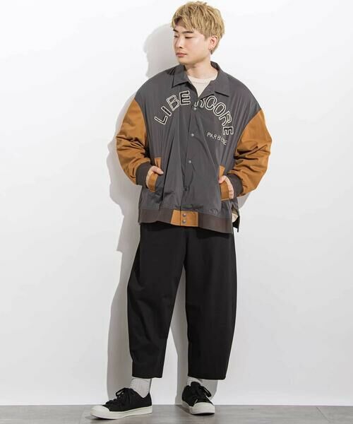 LIBERCORE par BEBE / リベルコア パル ベベ スラックス・ドレスパンツ | サージリラックスバレルロングパンツ 親子お揃い 大人(140~175cm) | 詳細3