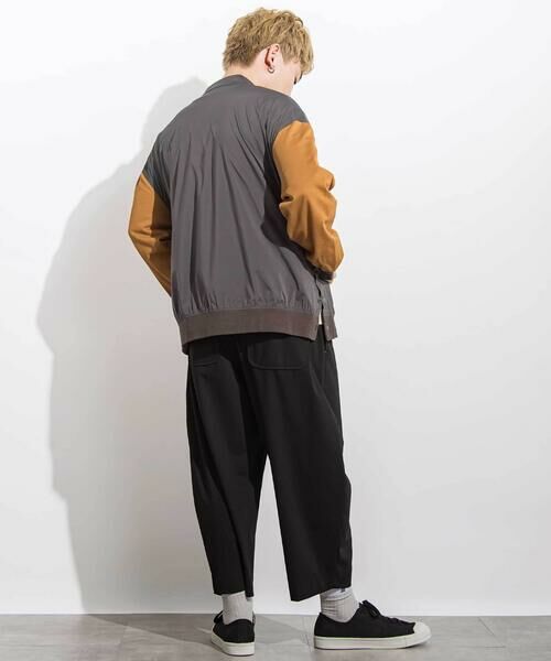 LIBERCORE par BEBE / リベルコア パル ベベ スラックス・ドレスパンツ | サージリラックスバレルロングパンツ 親子お揃い 大人(140~175cm) | 詳細4