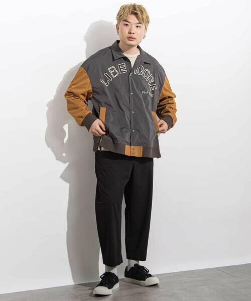 LIBERCORE par BEBE / リベルコア パル ベベ スラックス・ドレスパンツ | サージリラックスバレルロングパンツ 親子お揃い 大人(140~175cm) | 詳細5