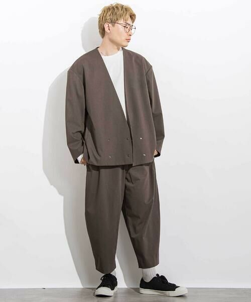 LIBERCORE par BEBE / リベルコア パル ベベ スラックス・ドレスパンツ | サージリラックスバレルロングパンツ 親子お揃い 大人(140~175cm) | 詳細17