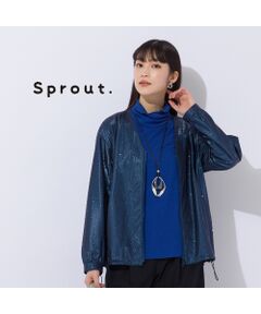 【Sprout.】ウォータードロッププリント　ライトジャケット